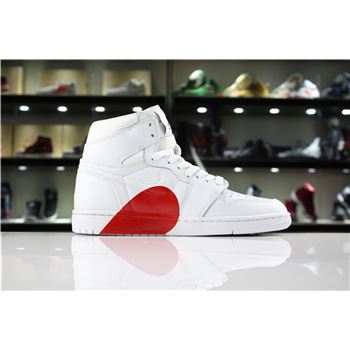 New Air Jordan 1 High White/Half Heart Women's and Men's Size For Sale