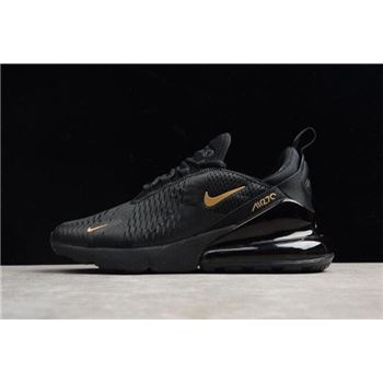 Nike Air Max 270 Black Gold AH8050-007 Men's Size Shoes