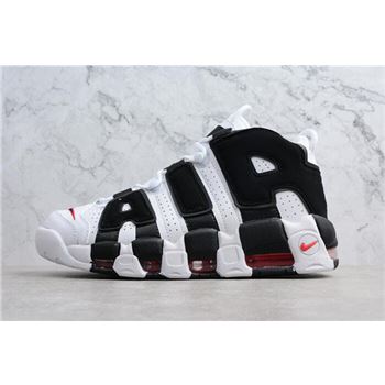 Men's and Women's Nike Air More Uptempo Scottie Pippen PE White/Black-Varsity Red 414962-105