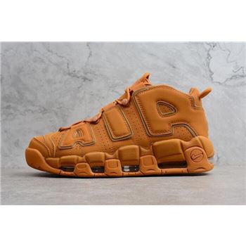 Nike Air More Uptempo Reflective Wheat Flax Gum Men's Basketball Shoes