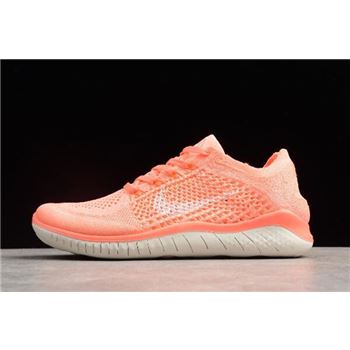 Nike Free Rn Flyknit 2018 Crimson Pulse/Sail-Hyper Crimson Women's Running Shoes 942839-801