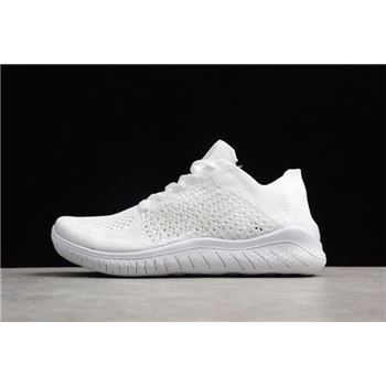 Nike Free Rn Flyknit 2018 Triple White Men's and Women's Running Shoes 942839-103