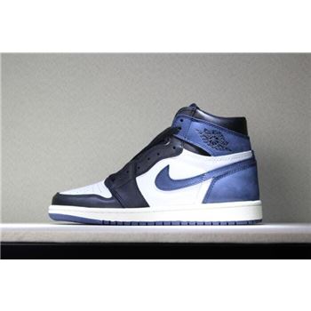 Air Jordan 1 Retro High OG Blue Moon Men's Basketball Shoes 555088-115