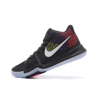 Colorful Nike Kyrie 3 Black/Red/Purple/Yellow Men's Basketball Shoes