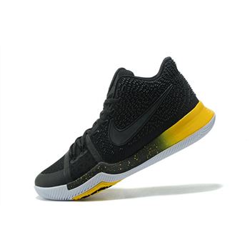 Men's Nike Kyrie 3 Black Yellow Black/Varsity Maize-White 852395-901