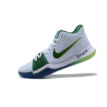 Men's Nike Kyrie 3 Boston Celtics PE Kyrie Irving Basketball Shoes