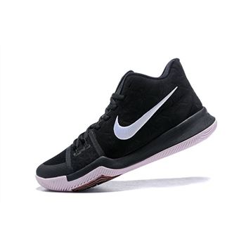 Men's Size Nike Kyrie 3 Silt Red Black/White-Silt Red 852395-010