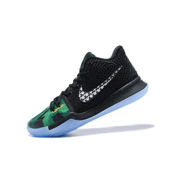 New Nike Kyrie 3 Halloween Black Green White Men's Basketball Shoes