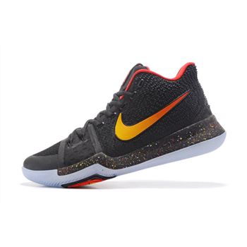 New Nike Kyrie 3 Black/Red-Gold Men's Basketball Shoes