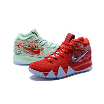 Nike Kyrie 4 What The Red and Green Basketball Shoes