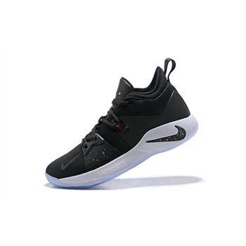 Men's Nike PG 2 Taurus Black/White-Solar Red Basketball Shoes AJ2039-003