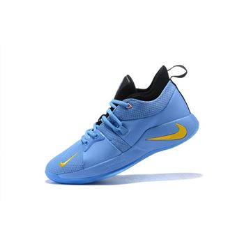 Nike PG 2 Blue Black Yellow Men's Basketball Shoes