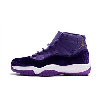 2018 Men's Air Jordan 11 Purple Velvet Basketball Shoes