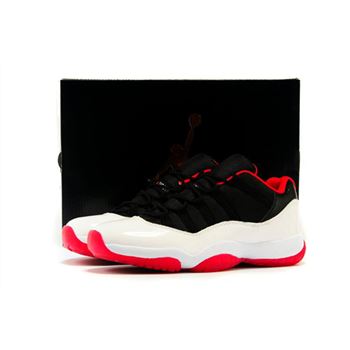 New Air Jordan 11 Low White Black Red Basketball Shoes
