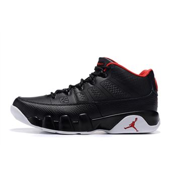 Air Jordan 9 Retro Low Bred Black/Gym Red-White Men's Size 832822-001