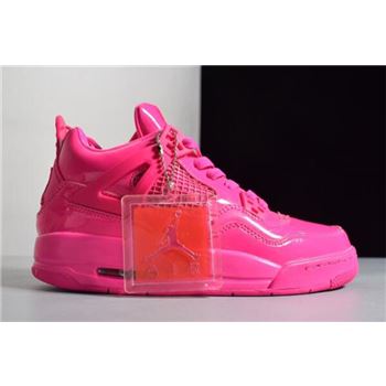 Women's Air Jordan 4 Retro GS 11Lab4 Pink Patent Leather For Sale