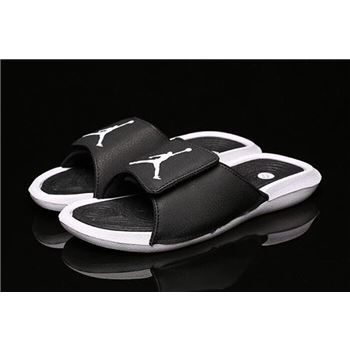 New Air Jordan Hydro 6 Retro Sandals Black/White Men's and Women's Size 881473-032