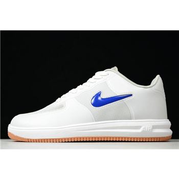 CLOT ?? Nike Lunar Force 1 Fuse SP 10th Anniversary Neutral Grey/University Red-Game Royal-White 717303-064