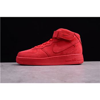 Mens and WMNS Nike Air Force 1 Mid Gym Red 315123-609