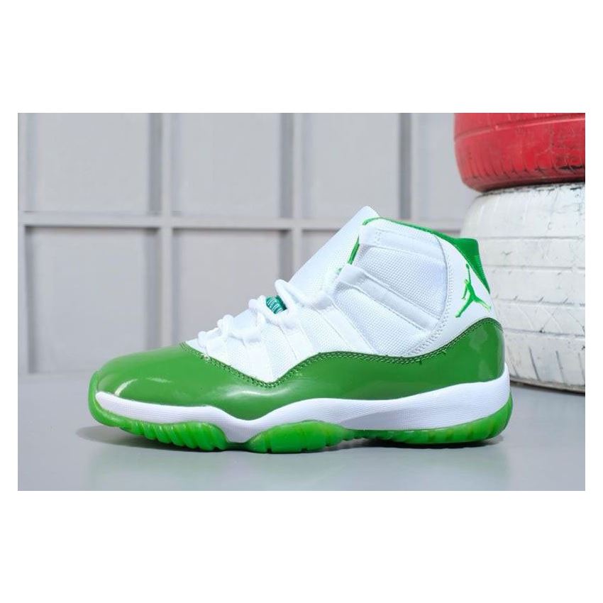 2018 Air Jordan 11 Apple Green/White Shoes M07105634, Nike Factory