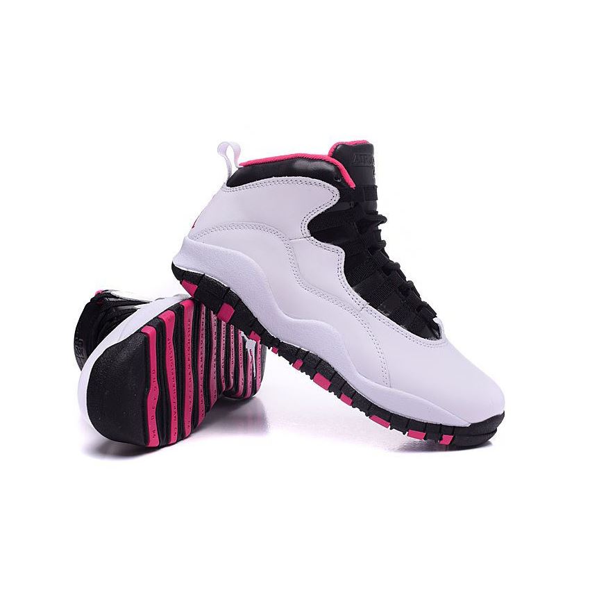pink jordans 10