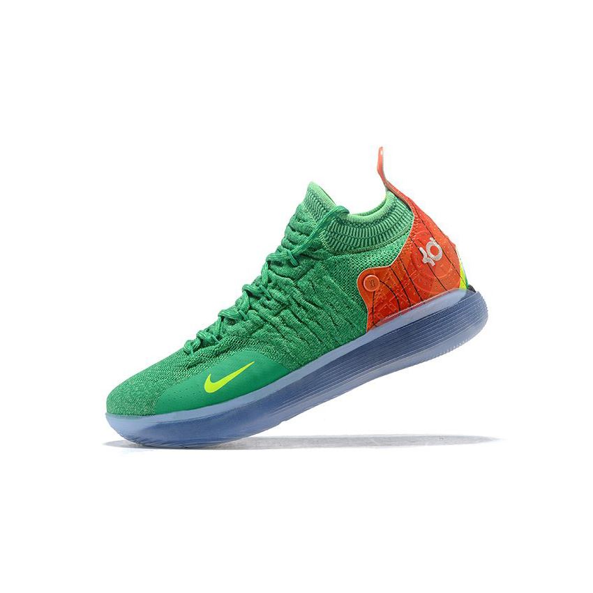 Nike KD 11 Green/Orange-Yellow Men&#39;s Basketball Shoes For Sale, Nike Factory Store, Nike Outlet ...