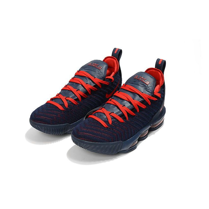 Nike LeBron 16 Navy Blue/University Red Basketball Shoes On Sale, Nike Factory, Nike Store