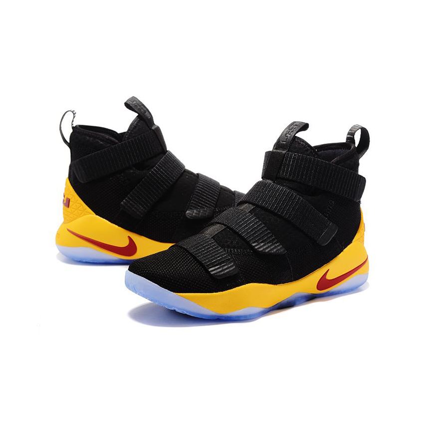 Nike LeBron Soldier 11 Black Yellow Cavs PE Basketball