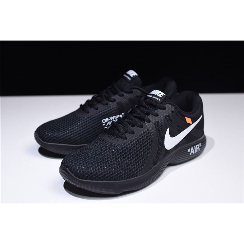 Off-White x Nike Revolution 4 Black Mens and WMNS Size Running Shoes ...