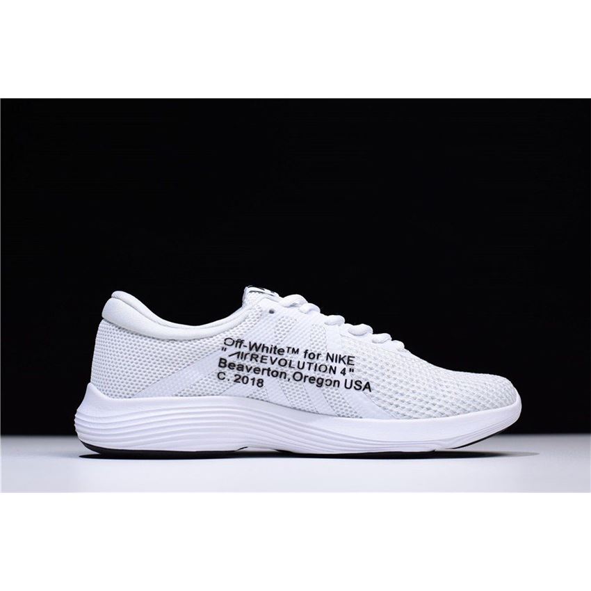 Off-White x Nike Revolution 4 White Running Shoes Mens and WMNS Size 908988-012 For Sale, Nike ...