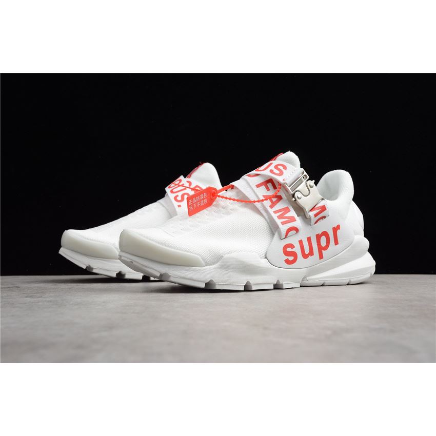 Supreme x Nike Sock Dart Cool Red White Red Lifestyle Shoes 819686-017 ...